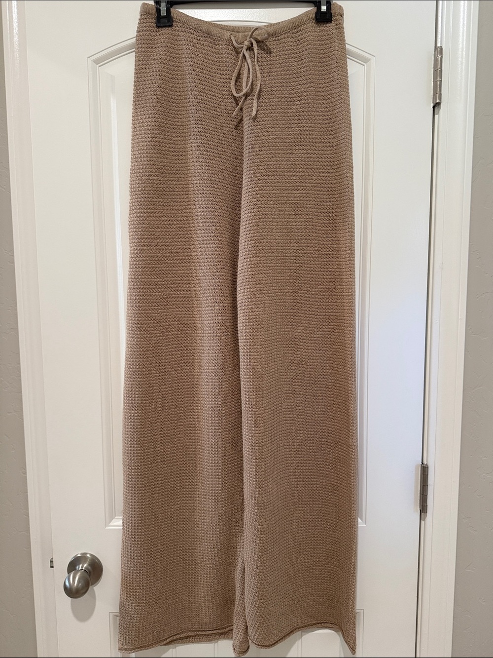 Onia Linen Knit Wide Leg Drawstring Pants NWOT